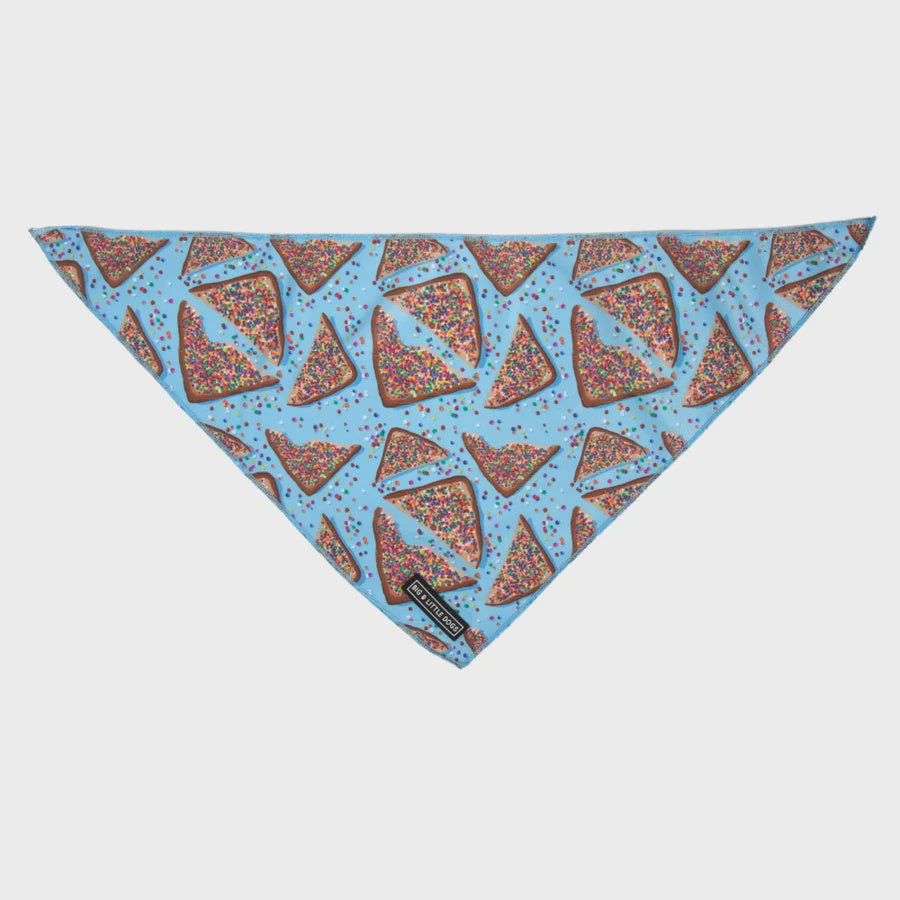 Big & Little - DOG BANDANA: Blue Fairy Bread