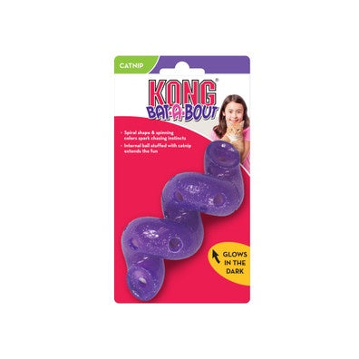 KONG Bat-A-Bout Spiral Glow-in-the-Dark Cat Toy