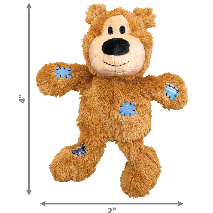 KONG Wild Knots Bear Tug & Snuggle Plush Dog Toy