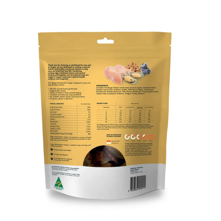 BUGSY Air-Dried Chicken - Complete & Balanced Diet For Dogs