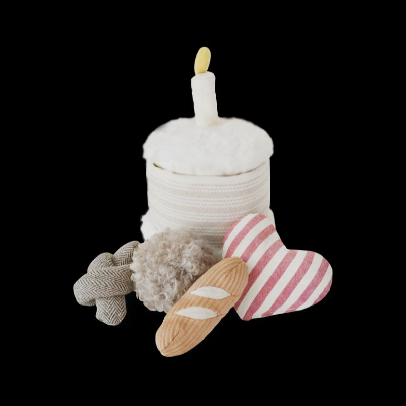 Lambwolf Birthday Cake Snuffle & Burrow Toy Set