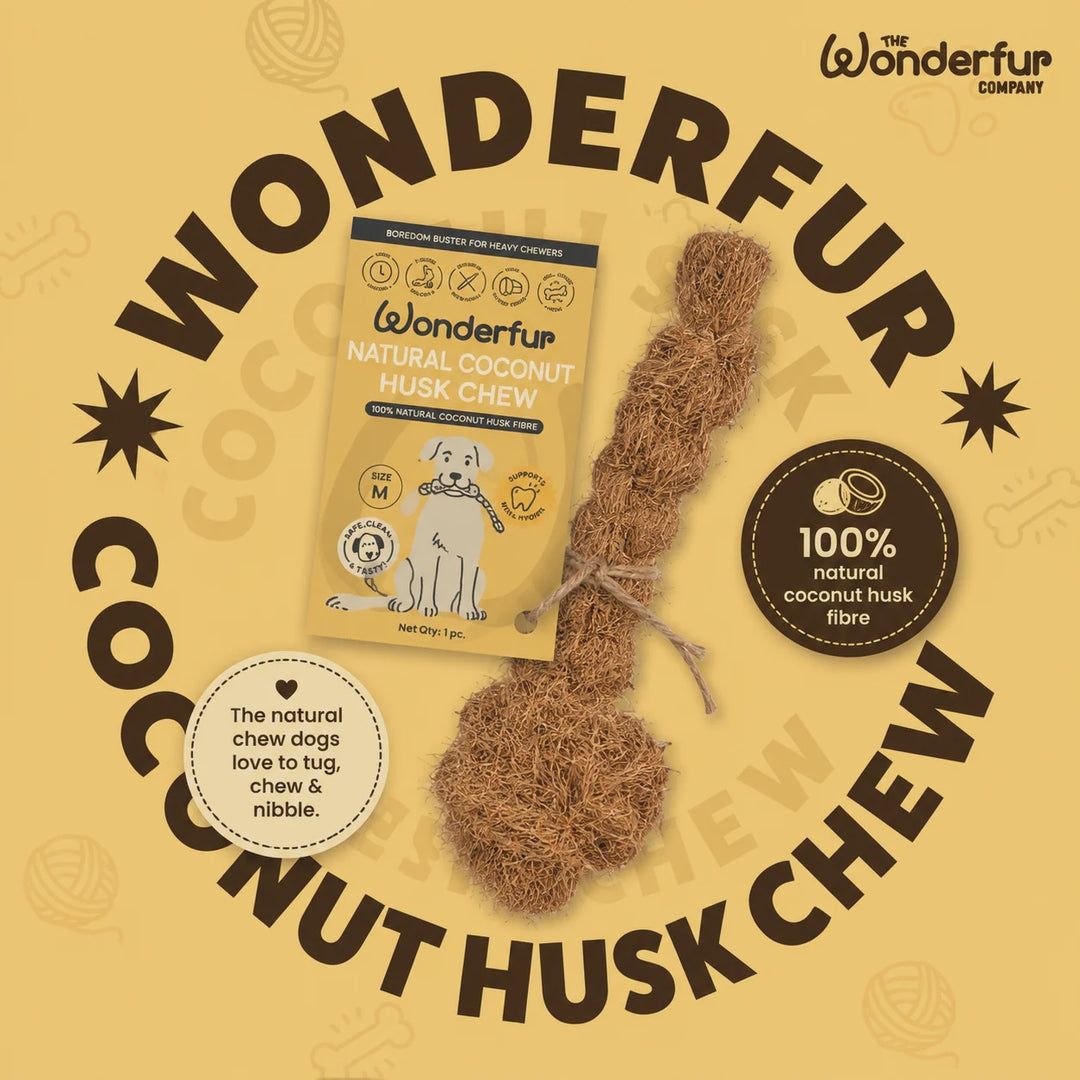 Wonderfur Natural Coconut Husk Chew