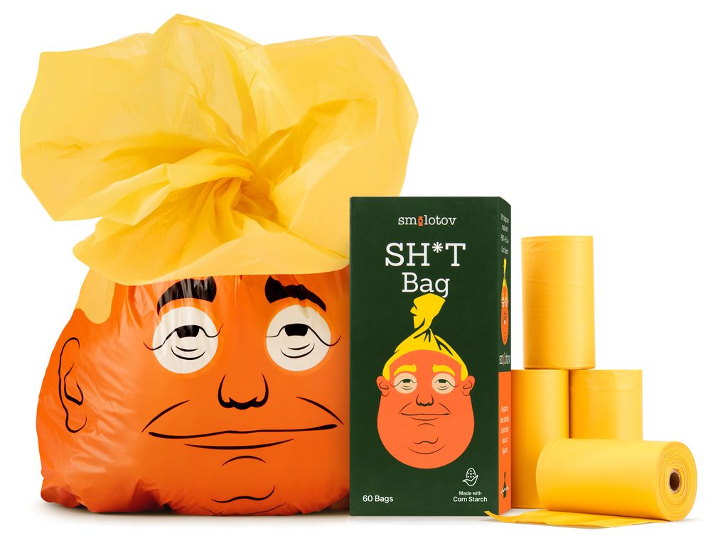 Smolotov Donald Trump Shit Poo Bags - Box of 60 bags