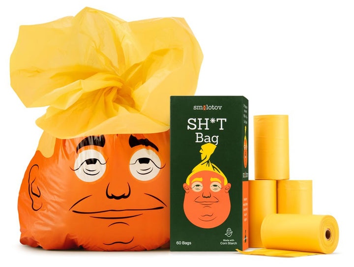 Smolotov Donald Trump Shit Poo Bags - Box of 60 bags