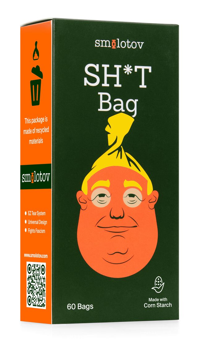 Smolotov Donald Trump Shit Poo Bags - Box of 60 bags