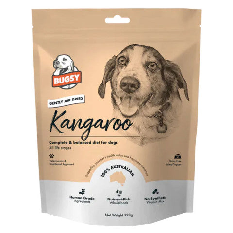 BUGSY Air-Dried Kangaroo - Complete & Balanced Diet For Dogs