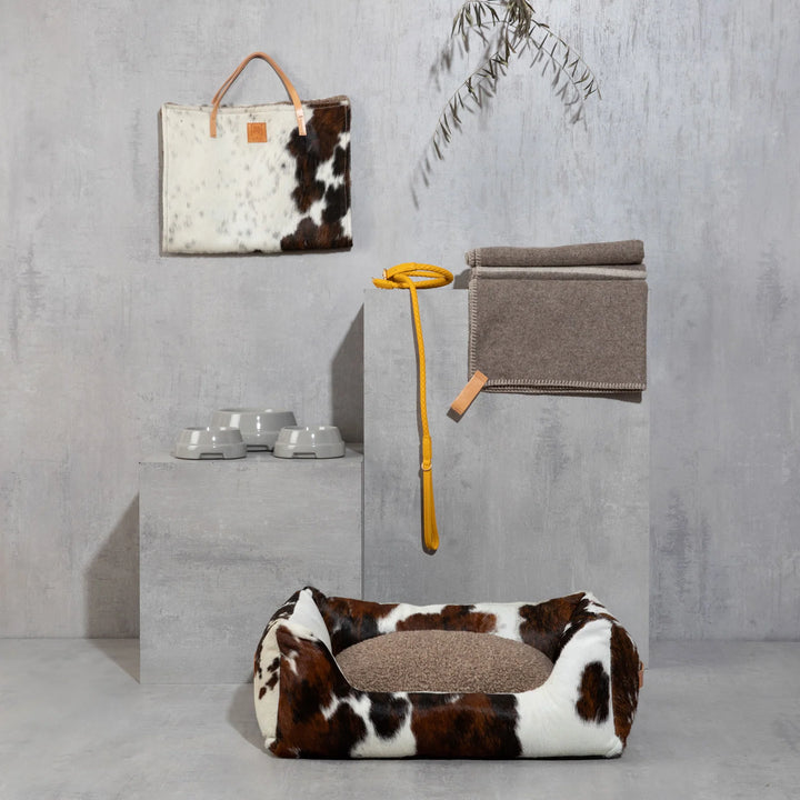 2.8. Henri  - Cowhide Dog Bed. Medium