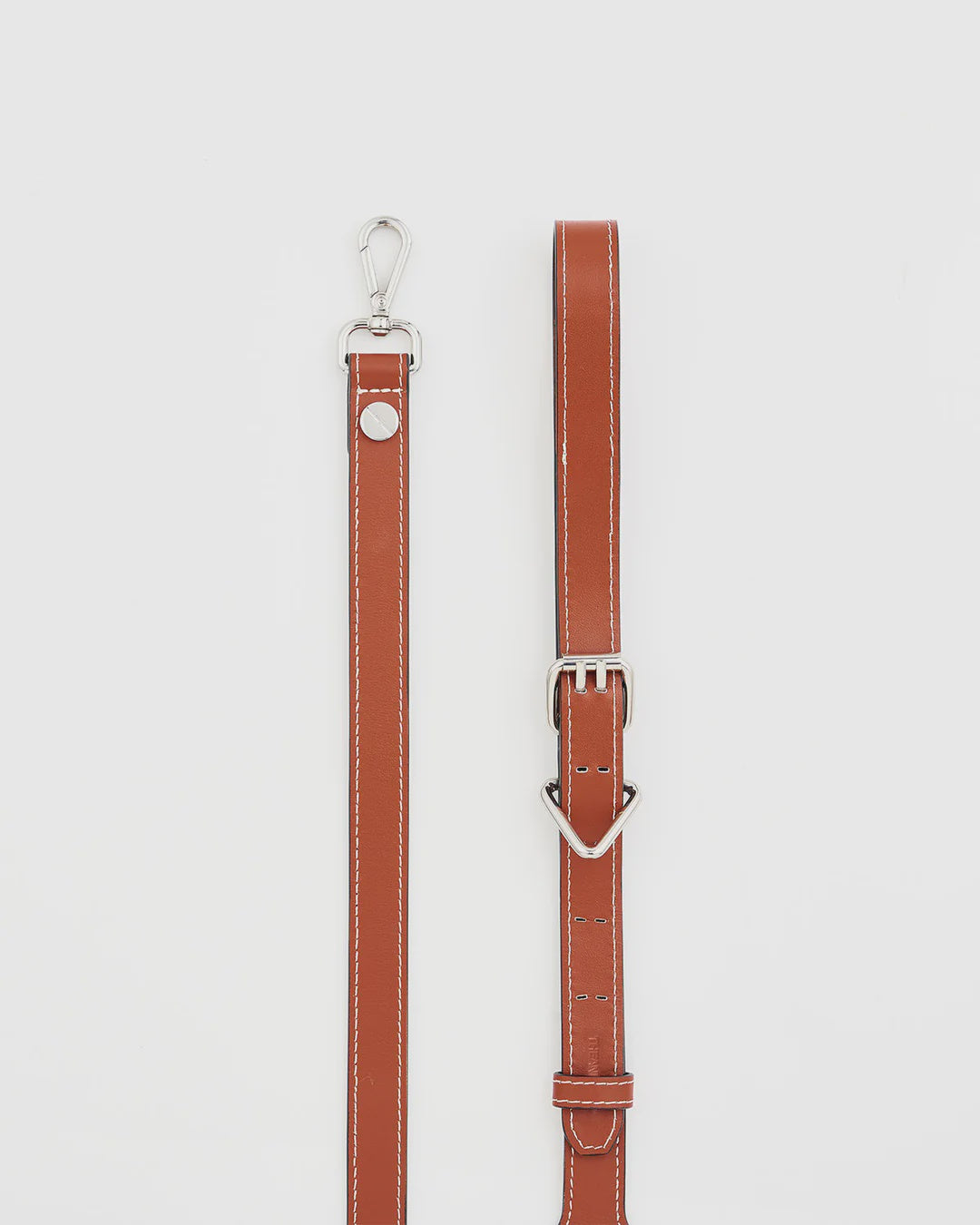 THEANIMALS. Classique Leather Lead. Cinnamon