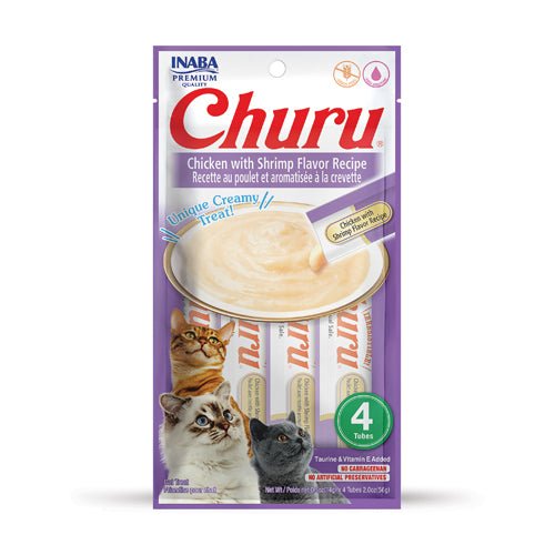 Inaba- Churu Chicken with Shrimp Flavour Recipe (4 Tubes)