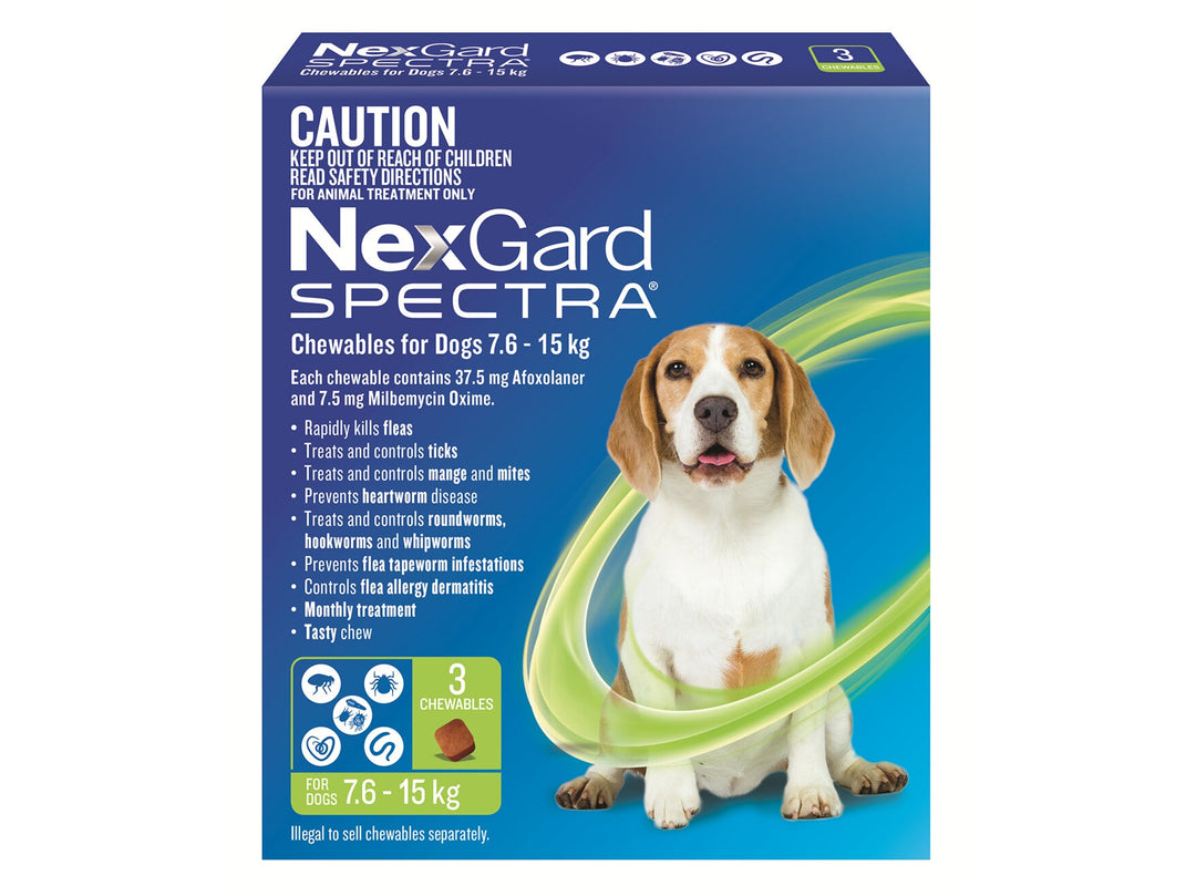 Nexgard Spectra 7.6 -15KG - 3-Pack