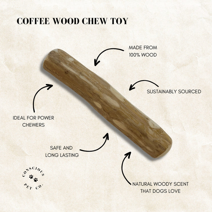 Conscious Pet. Coffee Wood Toy