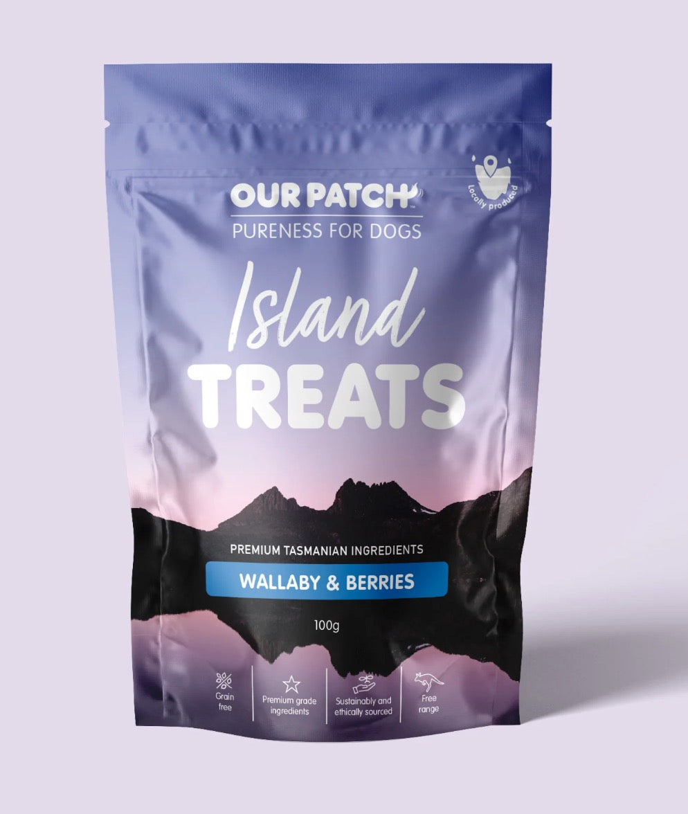 Our Patch Island Treats Wallaby & Berries 100g